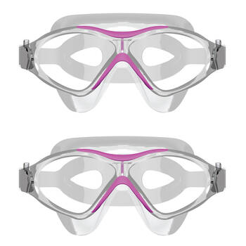 2PK Mirage Junior Lethal Oversized Silicone Swimming Goggles Pink