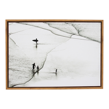 LVD Framed 50x70cm Canvas/Resin Surfers 2 Wall Art Display