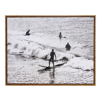 LVD Framed 70x90cm Canvas/Resin Surfers 5 Wall Art Display