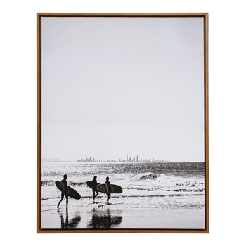 LVD Framed 70x90cm Canvas/Resin Surfers 6 Wall Art Display