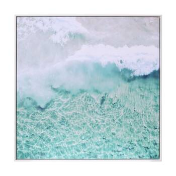 LVD Framed Canvas Burgess Beach 1 Decorative Wall Art Home Decor 110x110cm
