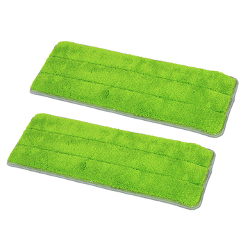 2PK Sabco Multi-Fit Replacement Pad For Flat Mop - Green