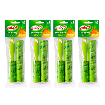 4PK 3pc Sabco 17cm Lint Buddy Mini
