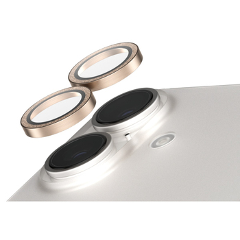 PanzerGlass SAFE Cam Lens Protector For iPhone 16 Plus Glitter Gold