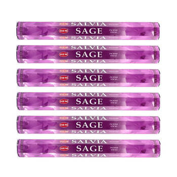 6x 20pc HEM Hexa Sage Scent Incense Sticks Meditation Fragrance