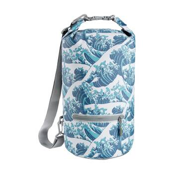 Skog A Kust Waves DrySak Waterproof Roll-Down Dry Bag Splash Pocket IPX6 10L 20L