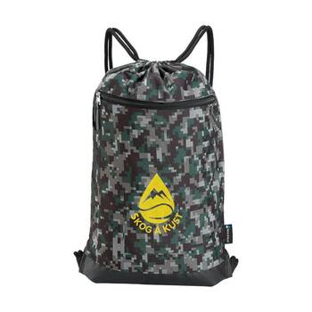Skog A Kust Digi Camo GymSak Drawstring Bag With Removable IPX6 Waterproof Dry