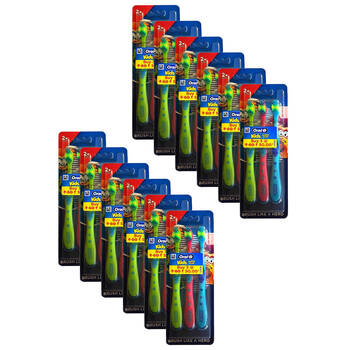 12x 3pc Oral B Kids Soft Standard Toothbrush Dental Care