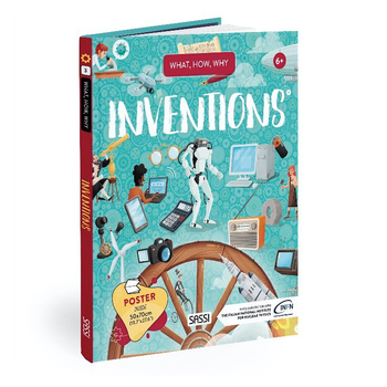 Sassi Book & Poster Kids/Children What How & Why Inventions 6y+