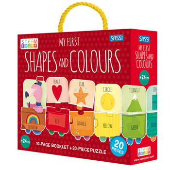 Sassi My First Shapes & Colours Kids/Children STEAM Puzzle & Book Set 2+
