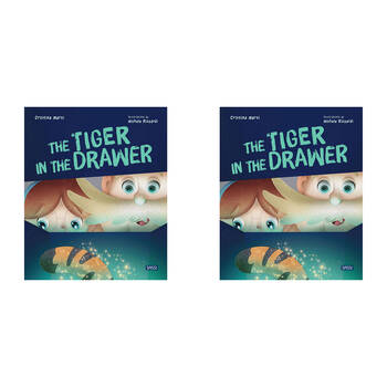 2PK Sassi Kids/Children Bedtime Picture Story Book The Tiger in Drawer 3y+