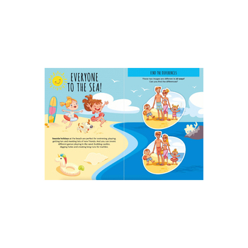 3PK Sassi Kids/Children Educational Stickers & Activities Book - Summer 3y+