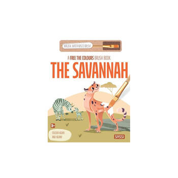 Sassi Free the Colours Reusable Paint Brush Book - The Savannah 3y+