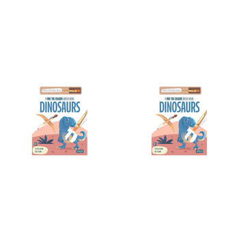 2PK Sassi Free the Colours Reusable Paint Brush Book - Dinosaurs 3y+
