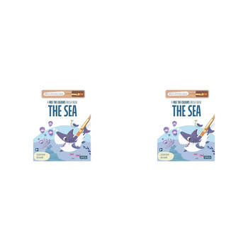 2PK Sassi Free the Colours Reusable Paint Brush Book - The Sea 3y+