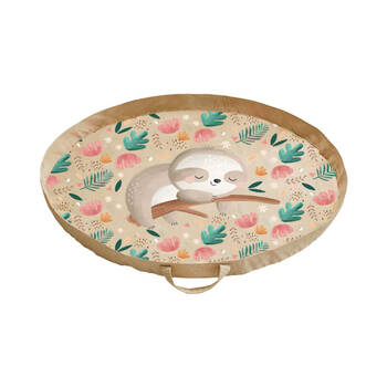 Sassi Baby/Kids Play Mat Bag Gnawy The Sloth 120cm Round 3y+
