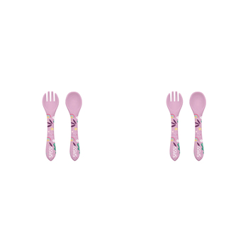 2PK Sassi Silicone Cutlery Set Sparkly The Unicorn Baby/Childrens Tableware 6m+