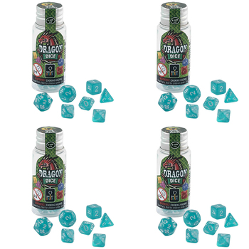 4x 7pc Smart Brain Dragon Dice 2-5 Players Kids/Family Game Set 8+