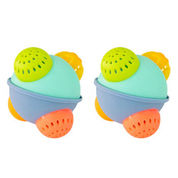 2PK Sassy Baby Discovery Bath Ball Baby Interactive Play Toy 6m+