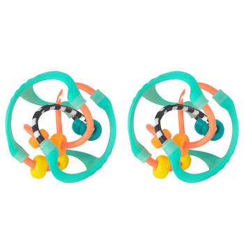 2PK Sassy Baby Busy Ball Kids Interactive Play Toy 3m+