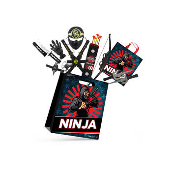 Ninja Showbag w/ Ninja Mask/Gloves/Daggers/Star/Swords Set
