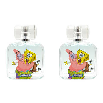2PK Disney Sponge Bob Fragrance Perfume Scent Eau de Toilette Kids/Children 50ml