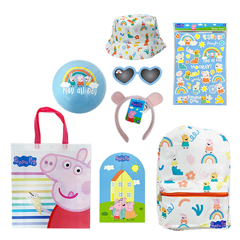 Peppa Pig 24 Kids Showbag Backpack/Bucket Hat Ball