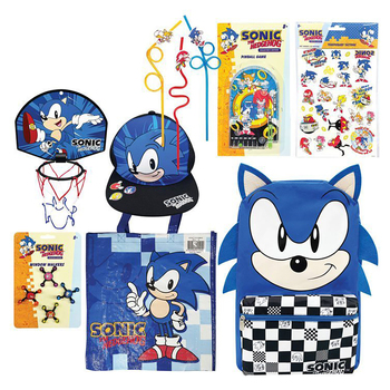 Sonic 23 Kids Showbag A4 Temporary Tattoos/Backpack