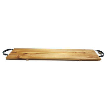 St. Claire Acacia Board with Black Steel Handles Serveware 100x20x1.5cm