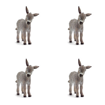 4PK Schleich Kids/Childrens Toy Figurine Donkey Foal 3y+