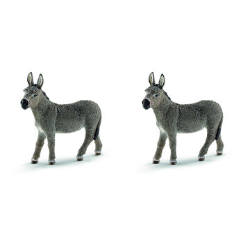 2PK Schleich Kids/Childrens Toy Figurine Donkey 3y+
