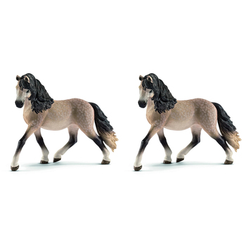 2PK Schleich 4.8'' Andalusian Mare Animal Action Figure Kids Toy 5-12y