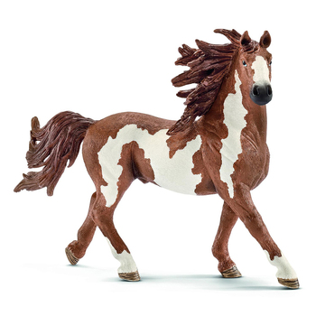 Schleich 6.3'' Pinto Stallion Animal Action Figure Kids Toy 3-8y