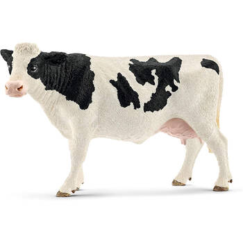 Schleich Holstein Cow Hand-painted Vinyl Figure Toy Black/White 3y+