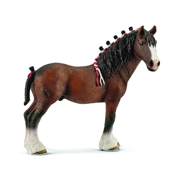 Schleich 5'' Clydesdale Gelding Animal Action Figure Kids Toy 3-8y