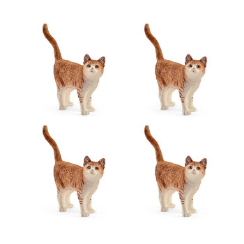 4PK Schleich Kids/Childrens Toy Figurine Cat 3y+