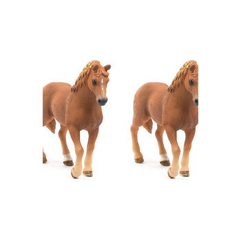 2PK Schleich Kids/Childrens Toy Figurine Quarter Horse Mare 3y+