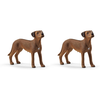 2PK Schleich 2.6'' Rhodesian Ridgeback Animal Action Figure Kids Toy 3-8y