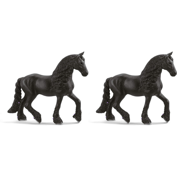 2PK Schleich 5'' Frisian Mare Animal Action Figure Kids Toy 5-12y