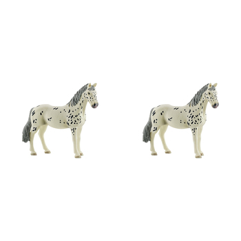 2PK Schleich 4.7'' Knabstrupper Mare Animal Action Figure Kids Toy 5-12y