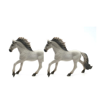 2PK Schleich Kids/Childrens Toy Figurine Sorraia Mustang Stallion 3y+