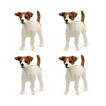 4PK Schleich Kids/Childrens Toy Figurine Jack Russell Terrier 3y+