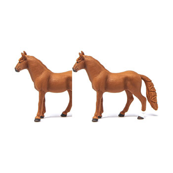 2PK Schleich Kids/Childrens Toy Figurine German Riding Pony Mare 3y+