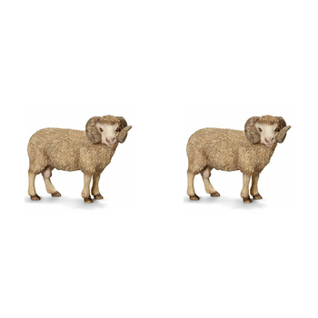 2PK Schleich 3.5'' Ram Farm Animal Action Figure Kids Toy 3-8y