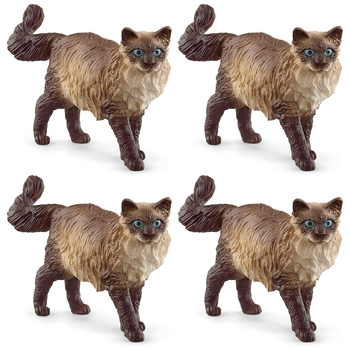 4PK Schleich Kids/Childrens Toy Figurine Ragdoll Cat 3y+