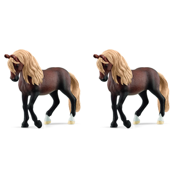 2PK Schleich 5.5'' Peruvian Paso Stallion Animal Figure Kids Toy 3-8y