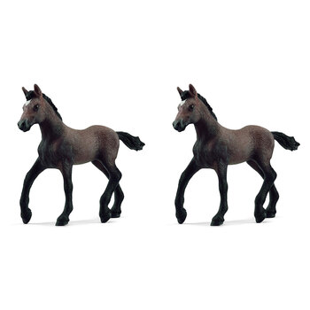 2PK Schleich Kids/Childrens Toy Figurine Peruvian Paso Foal 5y+