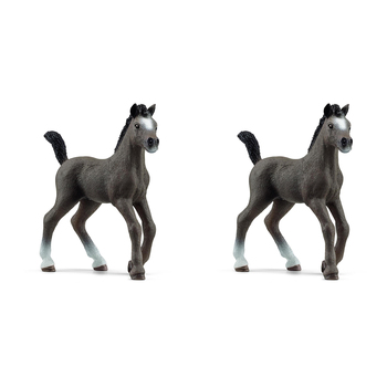 2PK Schleich 3.9'' Selle Francais Foal Animal Action Figure Kids Toy 3-8y