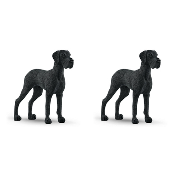 2PK Schleich 3.1'' Great Dane Animal Action Figure Kids Toy 3-8y