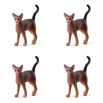 4PK Schleich Kids/Childrens Toy Figurine Abyssinian Cat 3y+